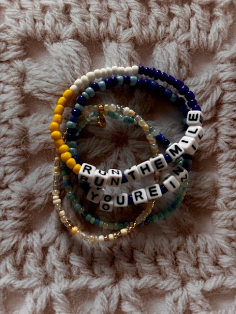 Run the Mile You’re In Bracelet Set (5 pieces)