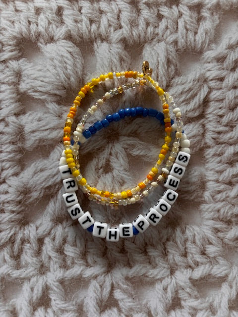 Trust the Process Bracelet Set  (3 Bracelets)